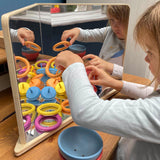 Wooden 4-Way Mirror