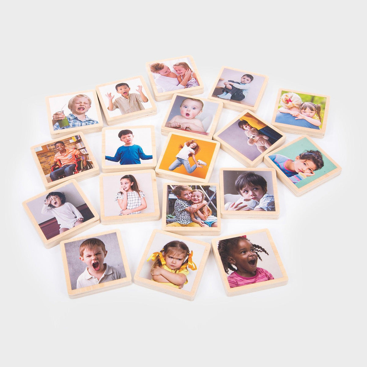 My Emotions Wooden Tiles