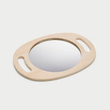 Hand Held Wooden Mirror