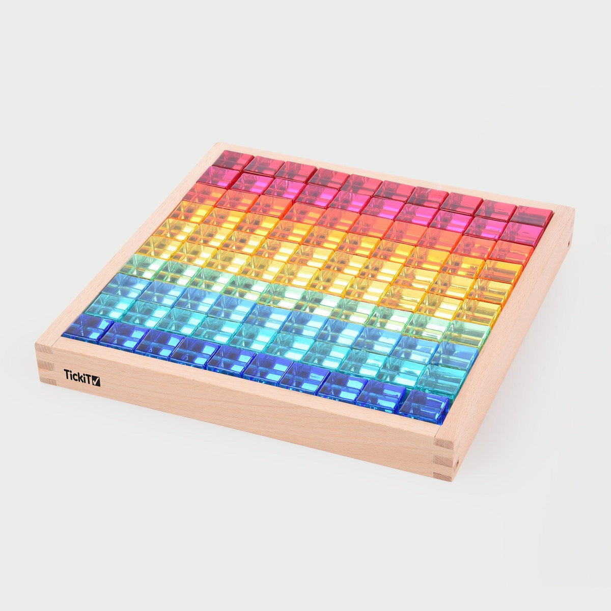 Gem Cube Mirror Tray - 100 Gems