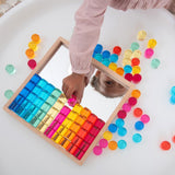 Gem Circle Mirror Tray - 100 Gems