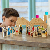 Wooden People Who Help Us Blocks