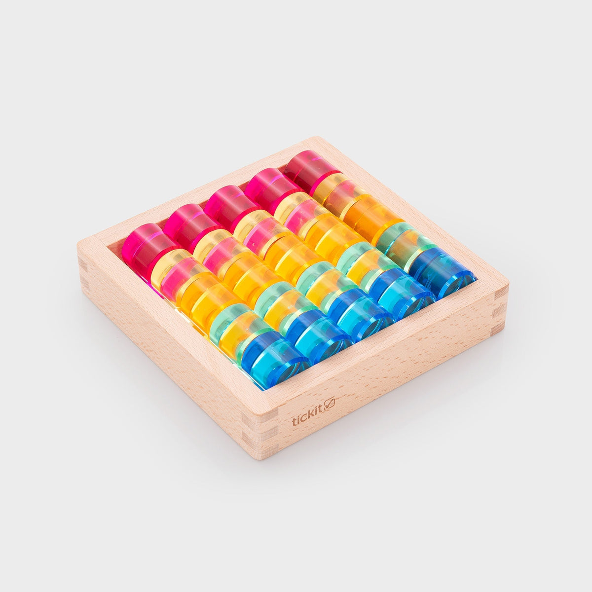 Gem Circle Mirror Tray - 25 Gems