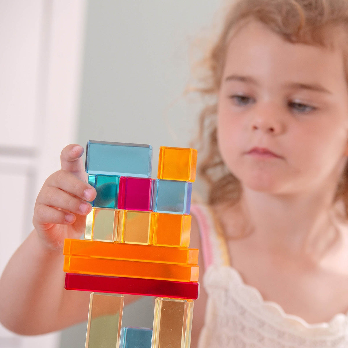 Gem Building Shapes Mirror Tray