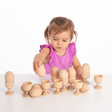 Natural Wooden Eggs