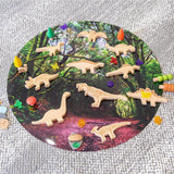 Wooden Dinosaur Blocks
