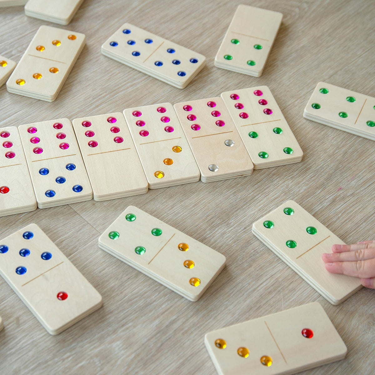 Wooden Jewel Dominoes