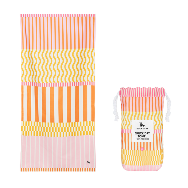 Dock & Bay Quick Dry Towels - Lemonade Waves