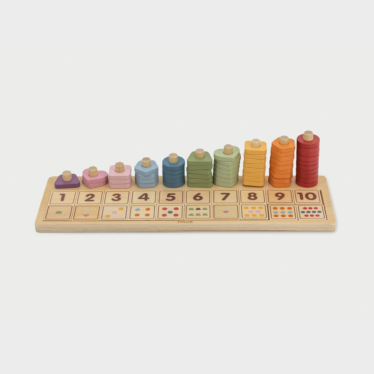 Wooden Count & Match Board
