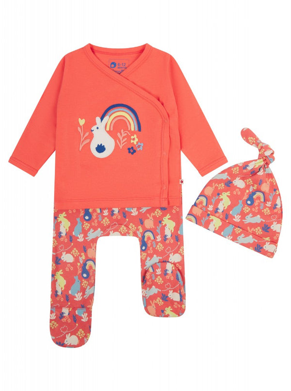 Piccalilly 3 Piece Baby Set - Bunny Hop