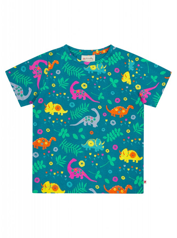 Piccalilly All Over Print T-Shirt -  Dinosaur
