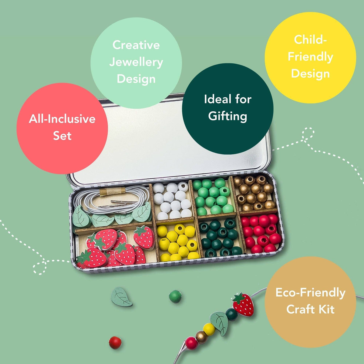 Strawberry Bracelet Bead Kit