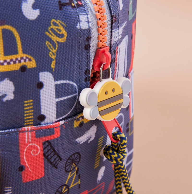 Just Bee Kids Transport Print Insulated Lunch Bag