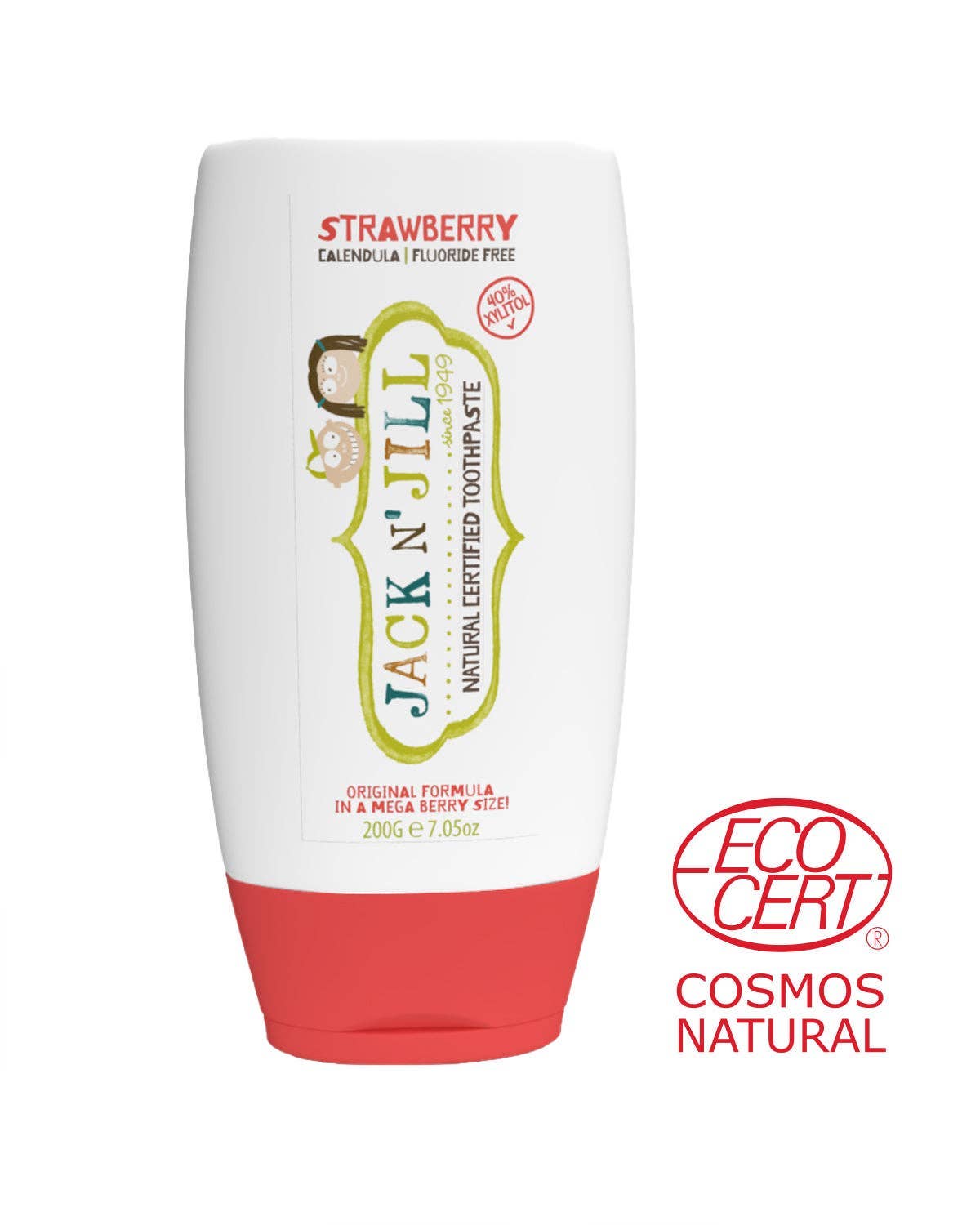 MEGA SIZE Natural Toothpaste Strawberry 200g