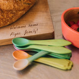 Oli&Carol Rubberwood Baby Spoon Pack - Carrot and Radish