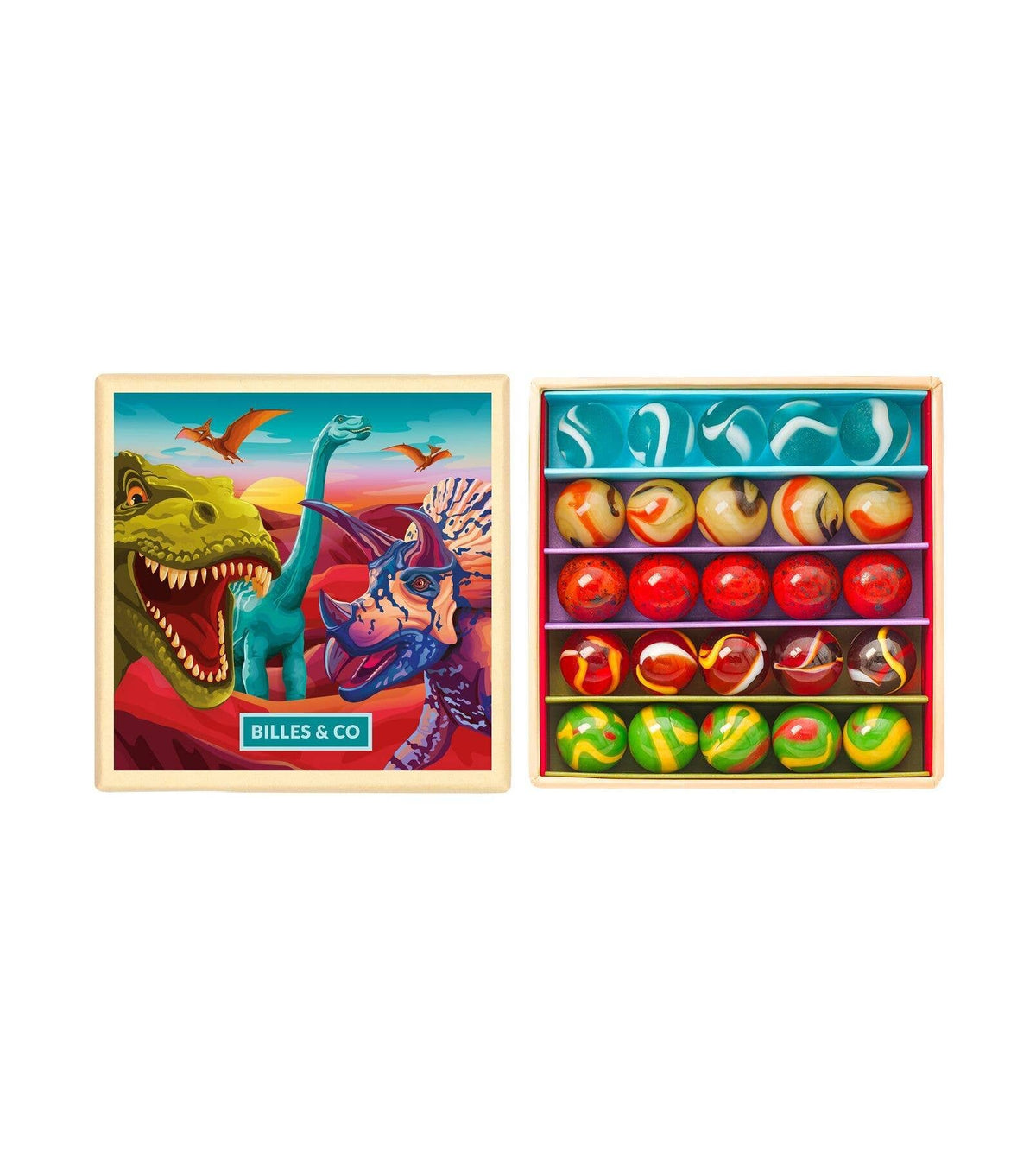 Small Box of Dinosaur Marbles