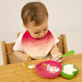 Oli&Carol Ramona the Radish Rubberwood Baby Plate Multi Set