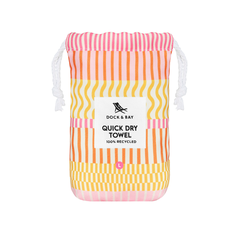 Dock & Bay Quick Dry Towels - Lemonade Waves