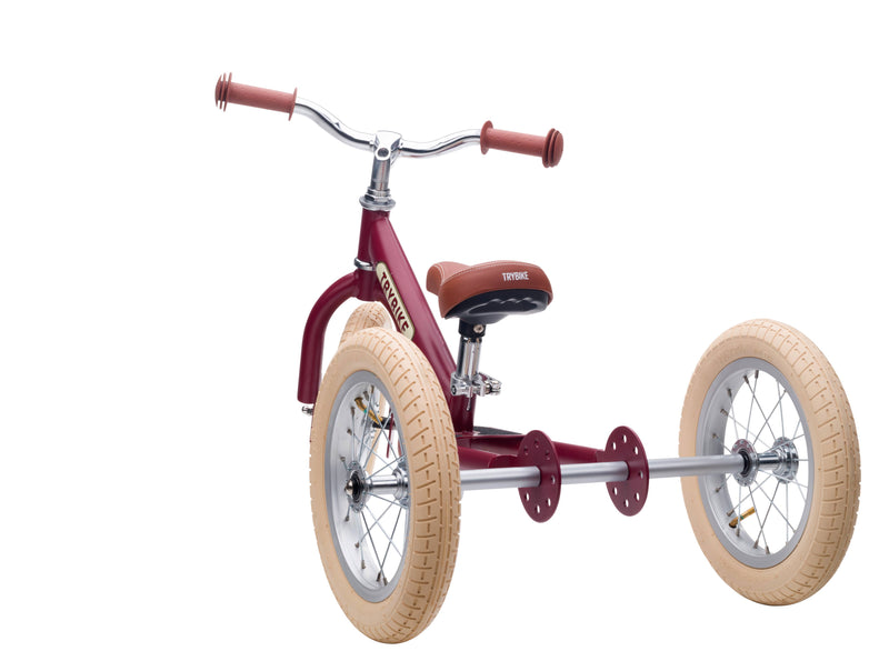 Trybike - Matte 2 In 1 Balance Trike - Vintage Red