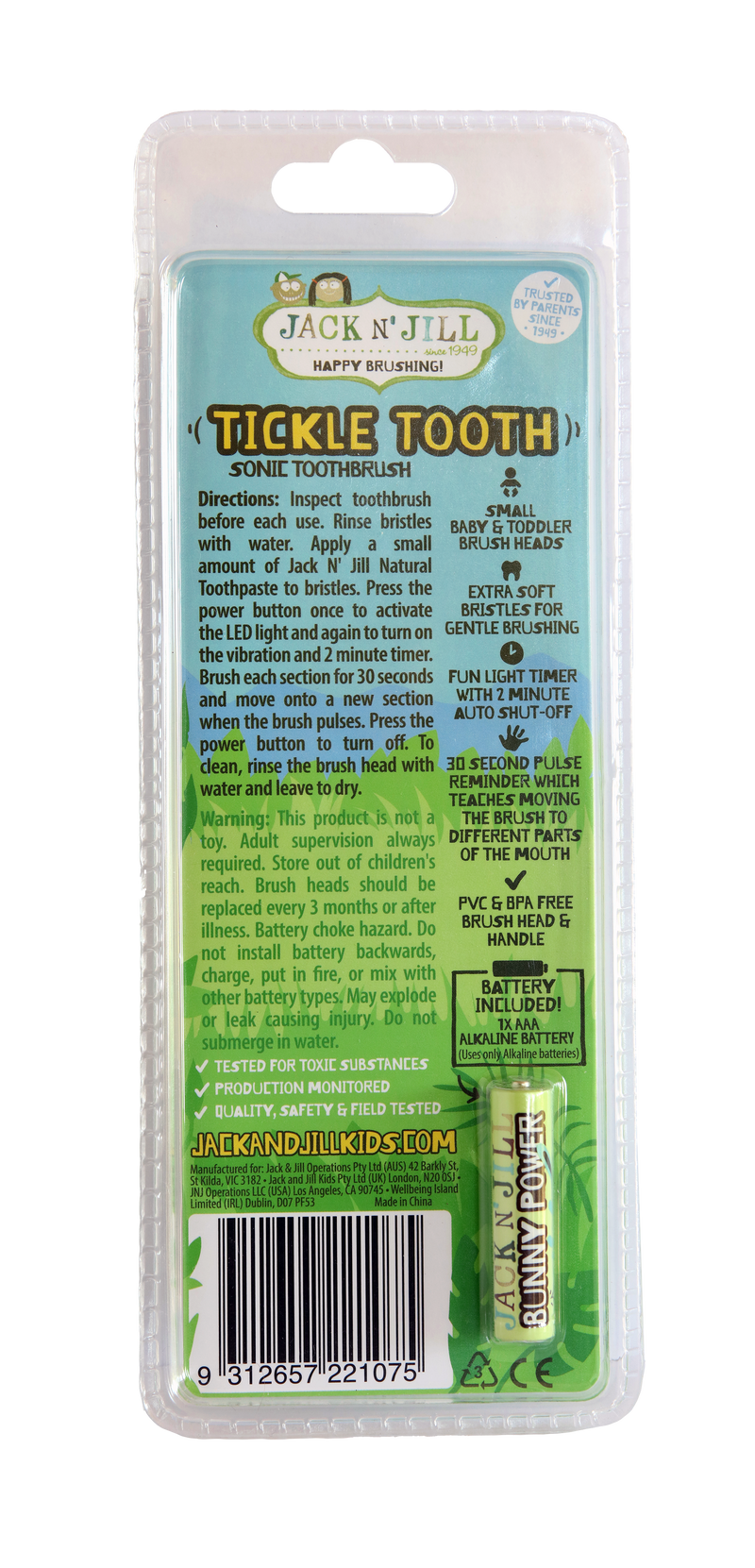 Tickle Tooth Sonic Toothbrush