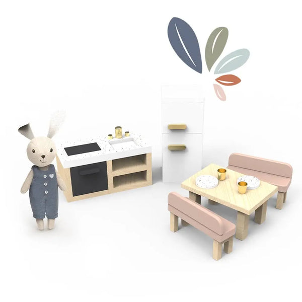 Speedy Monkey Doll house Kitchen + 1 character