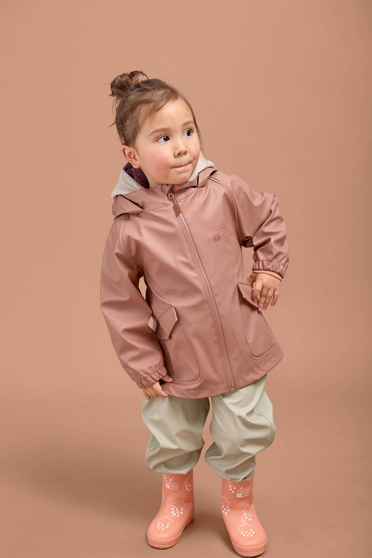 Grass+Air Rose Kids Waterproof Rain Jacket