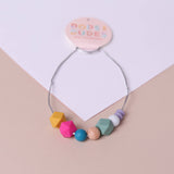 Magenta pop teething necklace