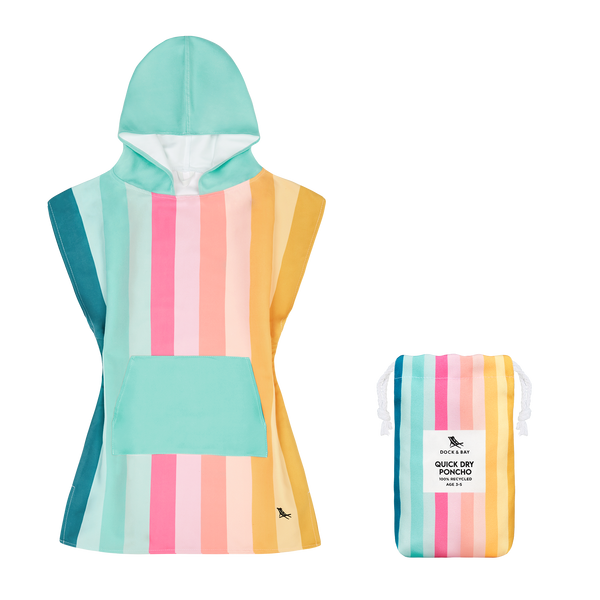 Dock & Bay Kids Poncho - Kids - Coastal Candy
