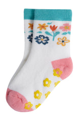 Frugi Grippy Socks 2 Pack - Floral Multi Pack