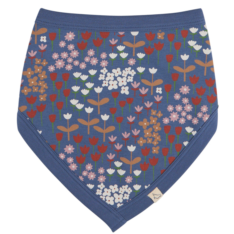 Pigeon Organics Bib (AOP), meadow - night blue