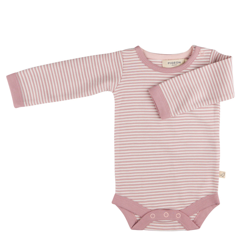 Pigeon Organics Body (fine stripe), pink