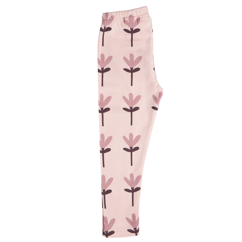 Pigeon Organics Leggings (AOP), tulip - pink