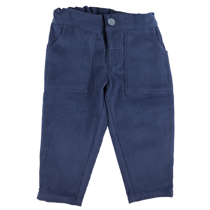 Pigeon Organics Simple cord trousers, night blue