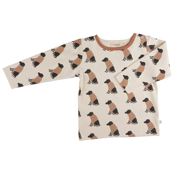 Pigeon Organics T-shirt (AOP), Labrador - ivory