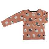 Pigeon Organics T-shirt (AOP), sheep - macaroon