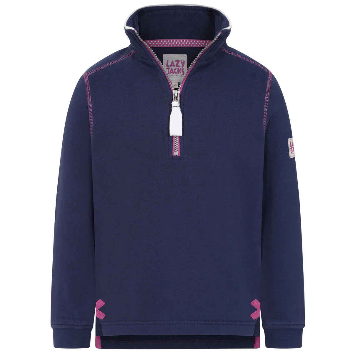 Children's Twilight Lazy Jacks Wells-Next-the-Sea Printed 1/4 Zip Sweatshirt