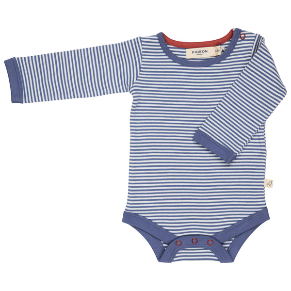 Pigeon Organics Body (fine stripe), velvet blue