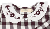 Pigeon Organics Gingham top, fig