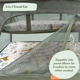 Airpod 3 Travel Cot Includes Newborn Bassinet Insert - Green