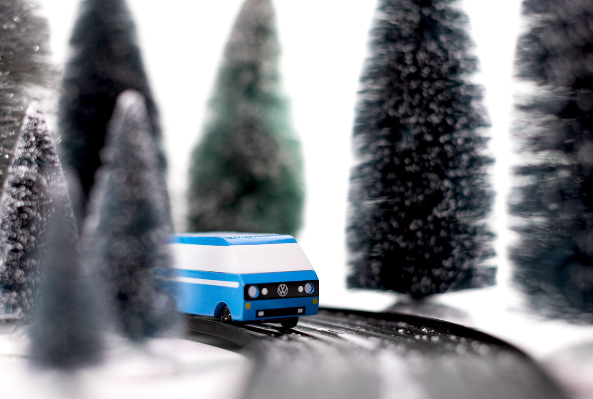 Candylab Wooden Diecast Candyvan VW T3 Blue Van Diesel