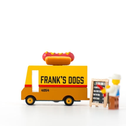 Candylab Wooden Diecast Candyvan Hot Dog Van