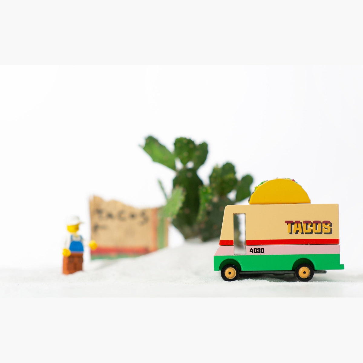 Candylab Wooden Diecast Candyvan Taco Van