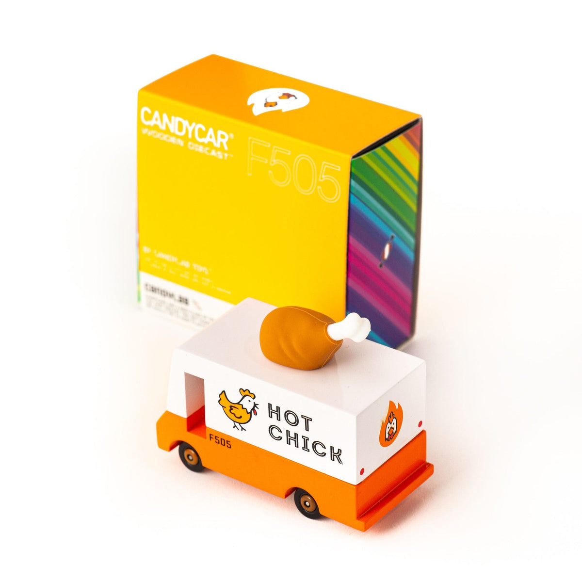 Candylab Wooden Diecast Candyvan Hot Chicken Van
