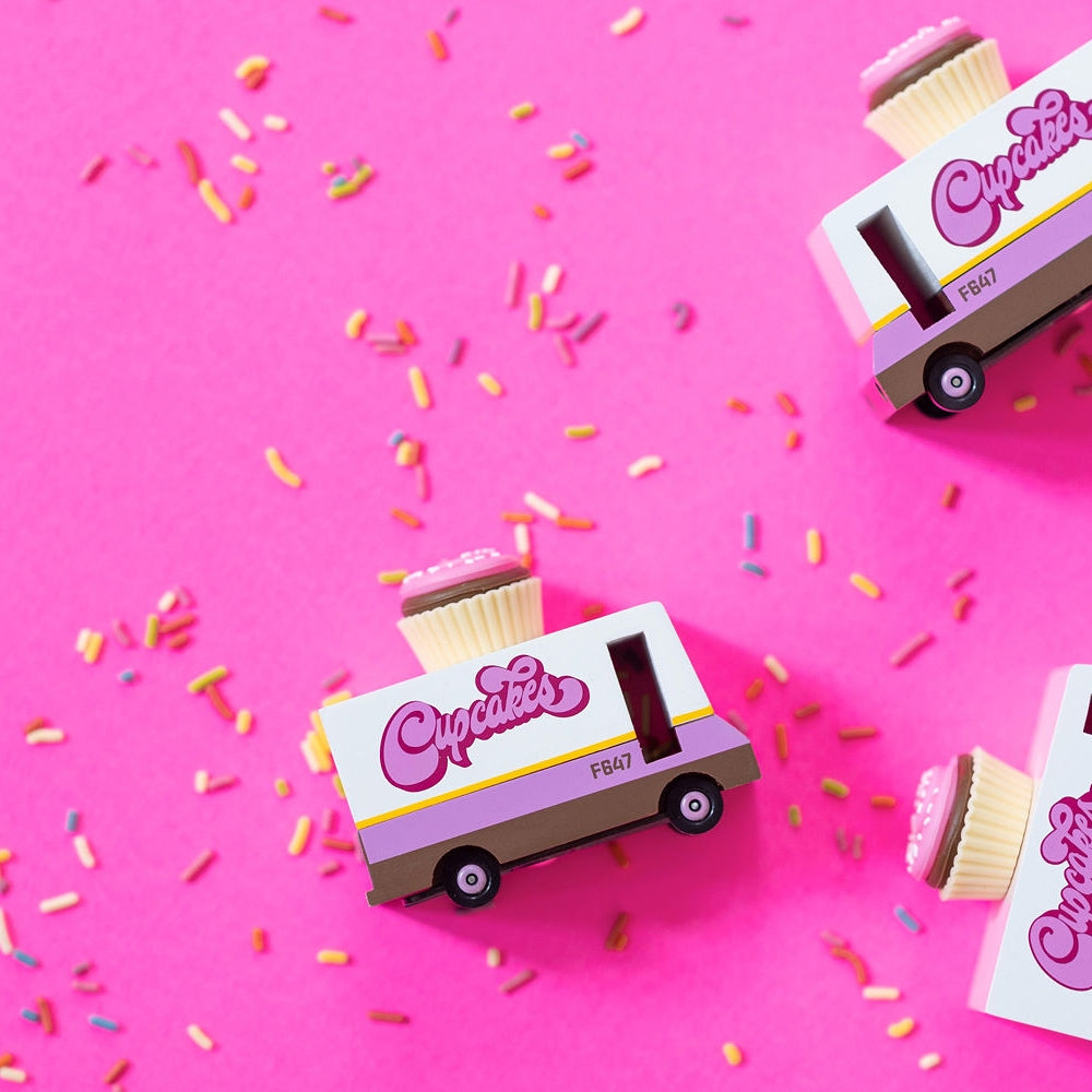 Candylab Wooden Diecast Candyvan Cupcake Truck