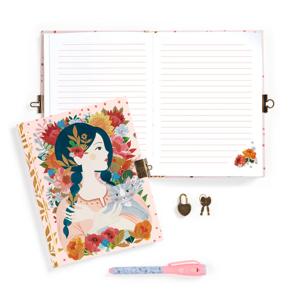 Djeco Secret Notebook and Magic Pen - Oana