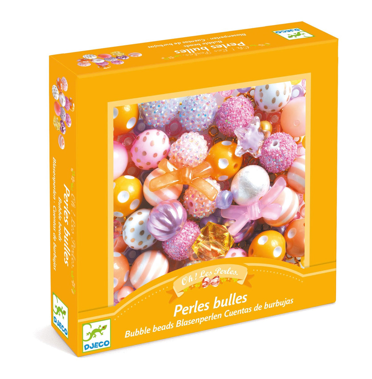 Djeco Abundance Jewellery Beads - Perles Bulles Yellow