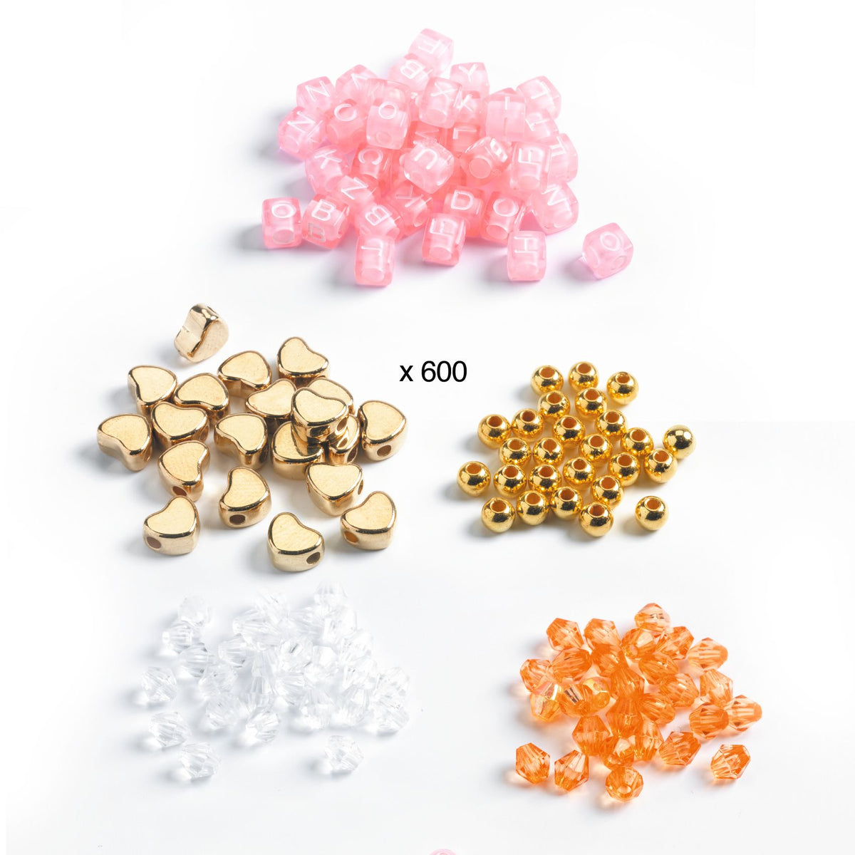 Djeco Abundance Jewellery Beads - Perles Alphabet 2