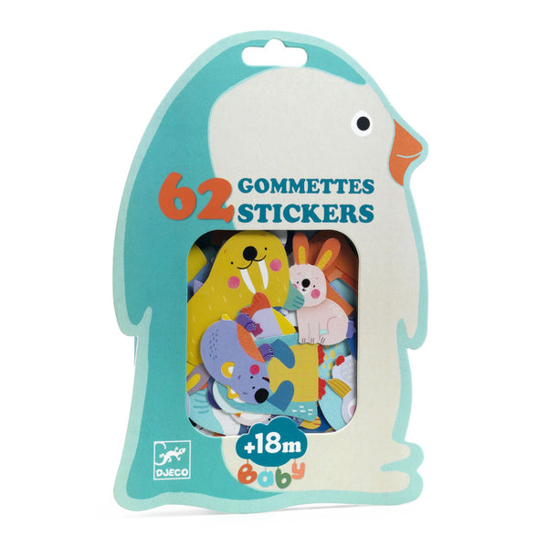 Djeco Big Stickers - Ice Field Animals