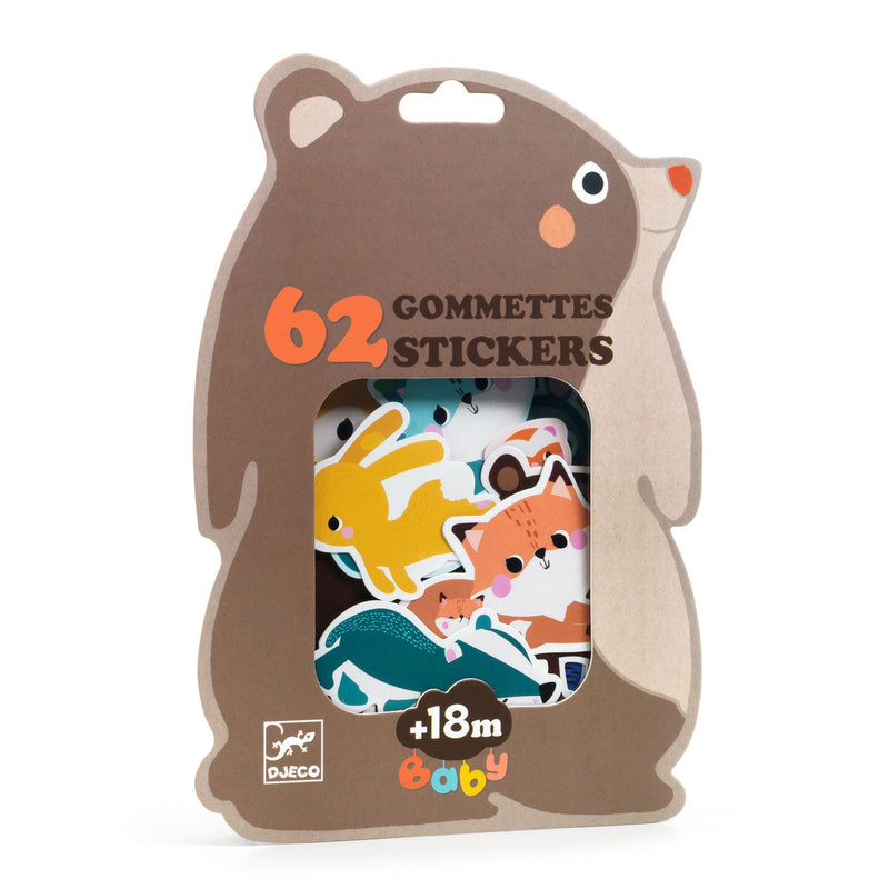 Djeco Big Stickers - Forest Animals