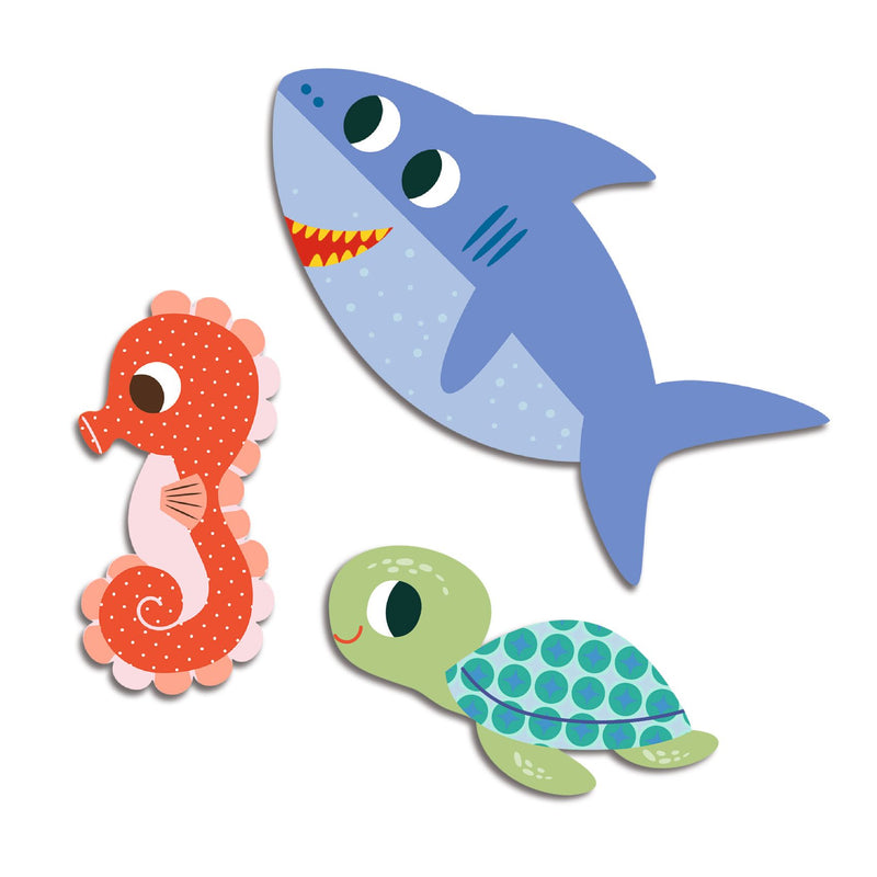 Djeco Big Stickers - Sea Animals